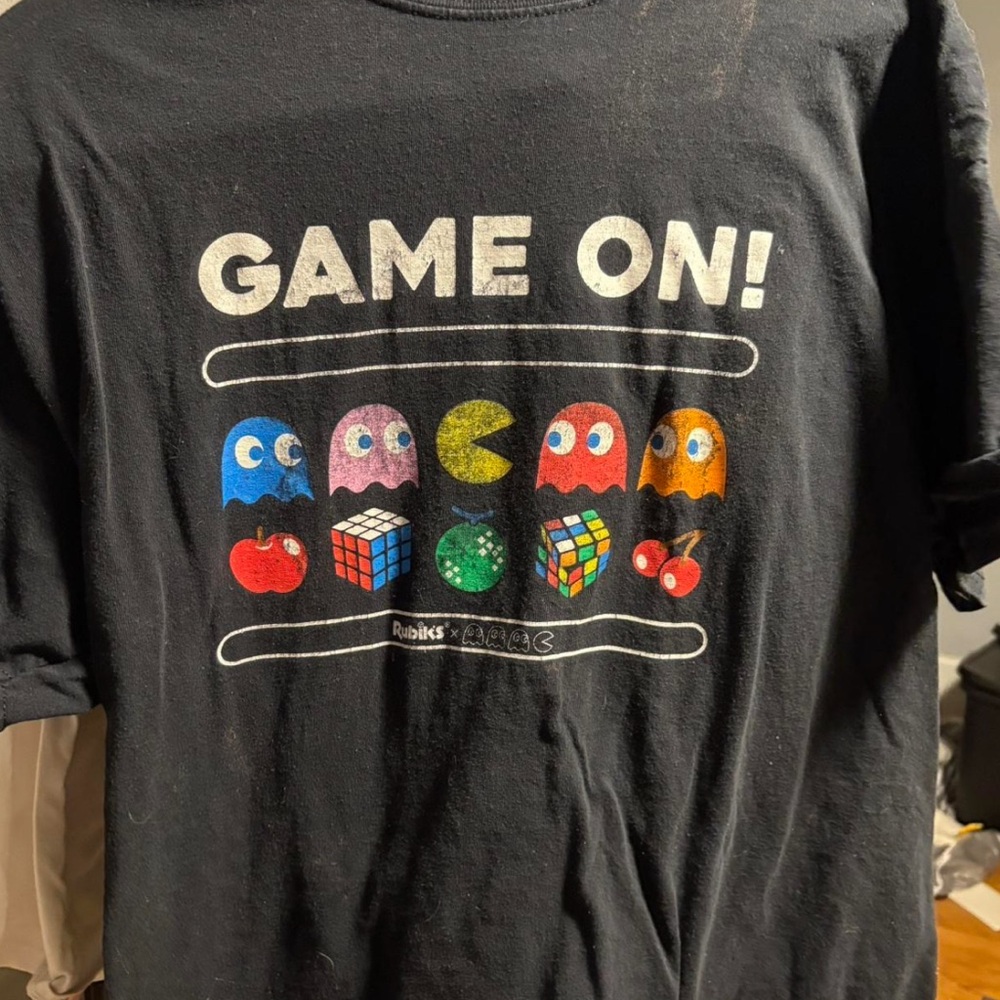 Packman Game On T-Shirt